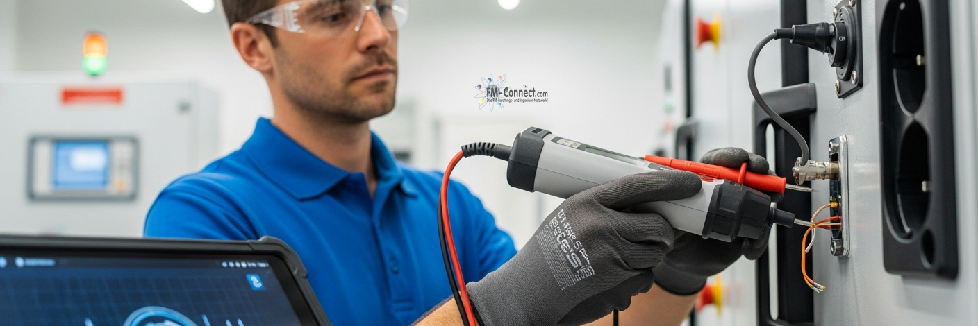 Arten elektrischer Prüfungen nach DGUV V3 mit Sichtprüfung Messung und Funktionstest