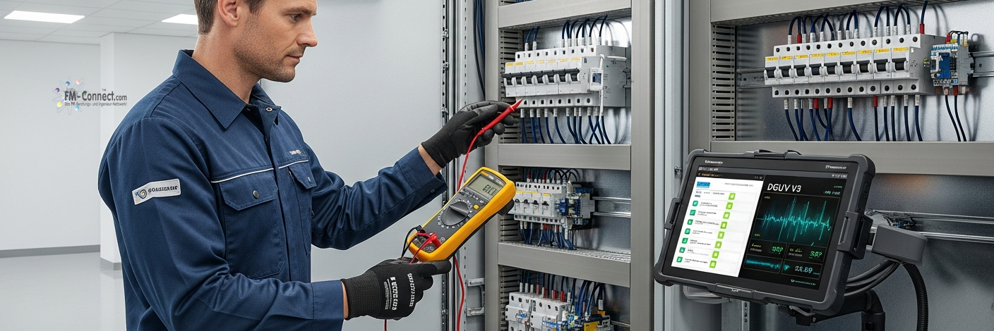 Prüfung elektrischer Anlagen und Geräte nach DGUV V3 zur Gewährleistung der Arbeitssicherheit