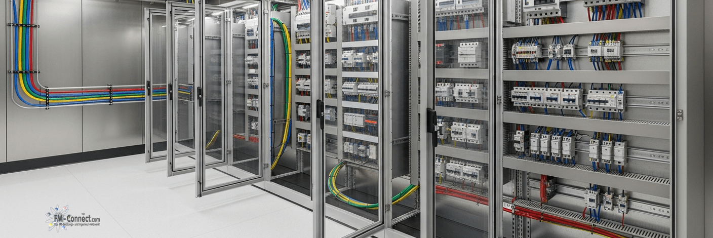 Kennzeichnung und Beschilderung für elektrische Sicherheit im technischen Gebäudebetrieb